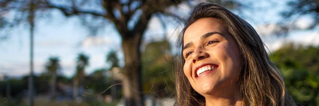 Woman smiling | Dentist Chesterfield MO