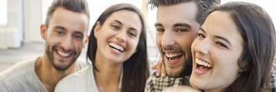 Cheerful couples with excellent dental health in Chesterfield